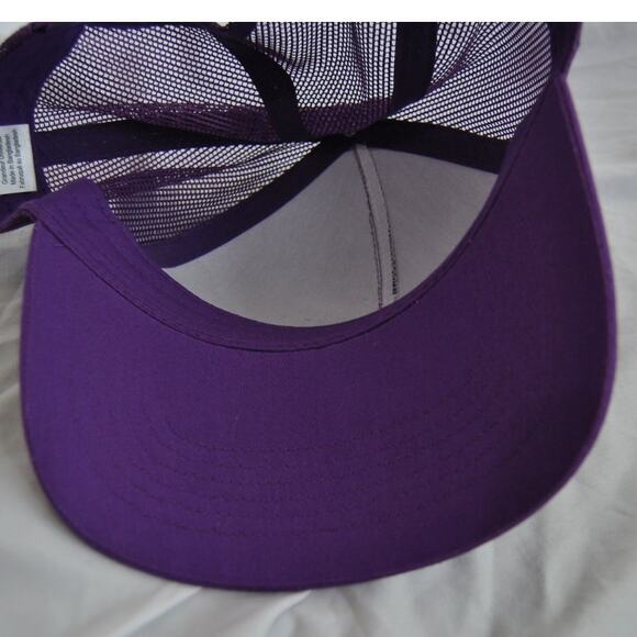 Bass Pro Shop Gone Fishing Purple Snapback Hat OSFM - Picture 8 of 12